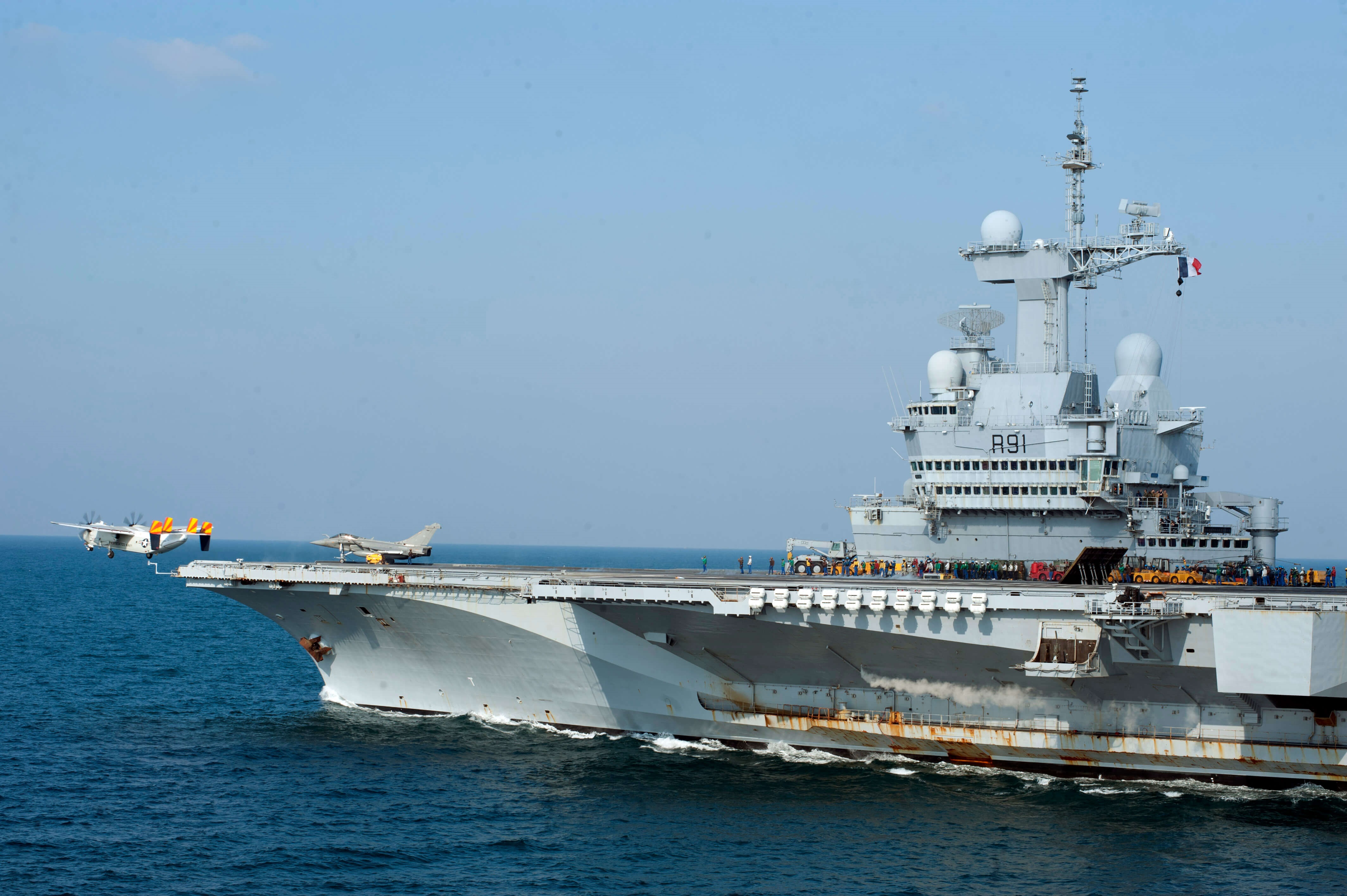 The French aircraft carrier 'Charles De Gaulle'. © Wikimedia Commons