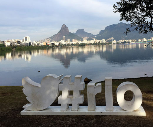 Een schoongemaakt Guanabara Bay in Rio de Janeiro tijdens de Olympische Spelen